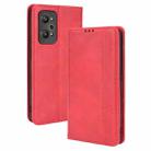 For OPPO Realme GT Neo 3T/GT Neo2/GT2 Magnetic Buckle Retro Crazy Horse Leather Phone Case(Red) - 1