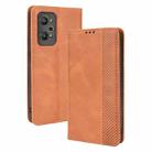 For OPPO Realme GT Neo 3T/GT Neo2/GT2 Magnetic Buckle Retro Crazy Horse Leather Phone Case(Brown) - 1