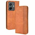 For vivo S15e Magnetic Buckle Retro Crazy Horse Leather Phone Case(Brown) - 1