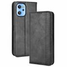 For UMIDIGI A13 / A13 Pro / A13S Magnetic Buckle Retro Crazy Horse Leather Phone Case(Black) - 1