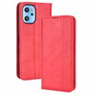 For UMIDIGI A13 / A13 Pro / A13S Magnetic Buckle Retro Crazy Horse Leather Phone Case(Red) - 1