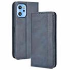 For UMIDIGI A13 / A13 Pro / A13S Magnetic Buckle Retro Crazy Horse Leather Phone Case(Blue) - 1