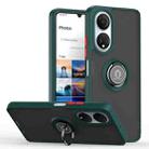 For Honor X7 Q Shadow 1 Series TPU + PC Phone Case with Ring(Dark Green) - 1