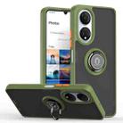 For Honor X7 Q Shadow 1 Series TPU + PC Phone Case with Ring(Green) - 1