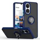 For Honor X7 Q Shadow 1 Series TPU + PC Phone Case with Ring(Royal Blue) - 1