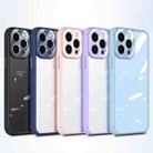 Soft Shield Acrylic Transparent PC Phone Case For iPhone 13 Pro(Light Purple) - 2