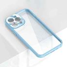 Soft Shield Acrylic Transparent PC Phone Case For iPhone 13 Pro(Light Purple) - 3