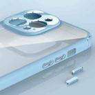 Soft Shield Acrylic Transparent PC Phone Case For iPhone 13 Pro(Light Purple) - 5