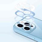 Soft Shield Acrylic Transparent PC Phone Case For iPhone 13 Pro(Light Purple) - 6