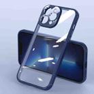 Soft Shield Acrylic Transparent PC Phone Case For iPhone 13 Pro(Dark Blue) - 1