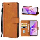 For OPPO K10 5G Leather Phone Case(Brown) - 1