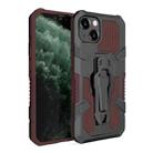 For iPhone 14 Plus Machine Armor Warrior PC + TPU Phone Case  (Brown) - 1