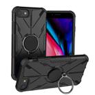 For iPhone SE 2022 / 8 / 7 Armor Bear Shockproof PC + TPU Phone Case(Black) - 1