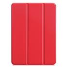 For iPad Pro 12.9 inch 2020 Custer Teature Smart Tablet Holster with Sleep / Wake-up Function & 3-Fold Holder(Scarlet) - 8