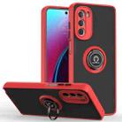 For Motorola Moto G Stylus 5G 2022 Q Shadow 1 Series TPU + PC Phone Case with Ring(Red) - 1