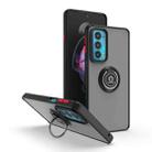 For Motorola Edge 20 Q Shadow 1 Series TPU + PC Phone Case with Ring(Black+Red) - 1