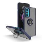 For Motorola Edge 20 Q Shadow 1 Series TPU + PC Phone Case with Ring(Royal Blue) - 1