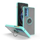 For Motorola Edge 20 Pro Q Shadow 1 Series TPU + PC Phone Case with Ring(Sky Blue) - 1