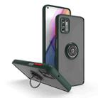 For Motorola Moto G Stylus 2021 Q Shadow 1 Series TPU + PC Phone Case with Ring(Dark Green) - 1