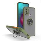 For Motorola Moto G10/G30 Q Shadow 1 Series TPU + PC Phone Case with Ring(Green) - 1