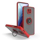 For Motorola Moto G Power 2021 Q Shadow 1 Series TPU + PC Phone Case with Ring(Red) - 1