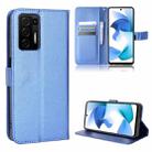 For BLU F91 Diamond Texture Leather Phone Case(Blue) - 1