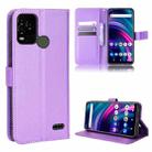 For BLU G71+ Diamond Texture Leather Phone Case(Purple) - 1