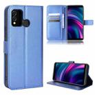 For BLU J9L Diamond Texture Leather Phone Case(Blue) - 1