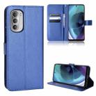 For Motorola Moto G52j 5G Diamond Texture Leather Phone Case(Blue) - 1