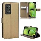For OPPO Realme GT Neo 3T/GT Neo2/GT2 Diamond Texture Leather Phone Case(Brown) - 1