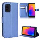 For TCL 303 / Alcatel 1B 2022 Diamond Texture Leather Phone Case(Blue) - 1