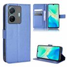 For vivo S15e Diamond Texture Leather Phone Case(Blue) - 1