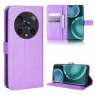 For Honor Magic4 Pro Diamond Texture Leather Phone Case(Purple) - 1