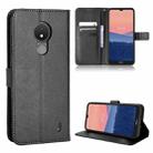 For Nokia C21 Diamond Texture Leather Phone Case(Black) - 1