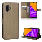 For Samsung Galaxy Xcover6 Pro Diamond Texture Leather Phone Case(Brown) - 1