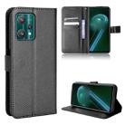 For OnePlus Nord CE 2 Lite 5G / OPPO Realme 9 Pro / 9 5G Diamond Texture Leather Phone Case(Black) - 1