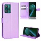 For OnePlus Nord CE 2 Lite 5G / OPPO Realme 9 Pro / 9 5G Diamond Texture Leather Phone Case(Purple) - 1