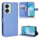 For OnePlus Nord 2T Diamond Texture Leather Phone Case(Blue) - 1