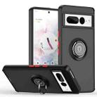 For Google Pixel 7 Pro Q Shadow 1 Series TPU + PC Phone Case with Ring(Black+Red) - 1