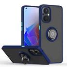 For Oppo A96 4G/Realme 9i Q Shadow 1 Series TPU + PC Phone Case with Ring(Royal Blue) - 1