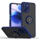 For OPPO Realme C35 Q Shadow 1 Series TPU + PC Phone Case with Ring(Royal Blue) - 1