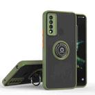 For TCL 20 XE Q Shadow 1 Series TPU + PC Phone Case with Ring(Green) - 1