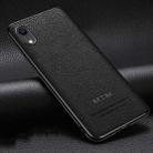 Pasted Leather Litchi Texture TPU Phone Case For iPhone XR(Black) - 1