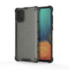 For Calaxy A71 PC + TPU Honeycomb Drop Protection Case(Black) - 1