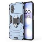 For Xiaomi Poco M4 5G / Poco M5 5G / 4G Shockproof PC + TPU Phone Case with Magnetic Ring Holder(Navy Blue) - 1