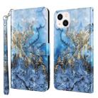 For iPhone 14 Plus 3D Painting Pattern Flip Leather Phone Case  (Milky Way) - 1