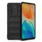 For vivo S15 Pro 5G Magic Shield TPU + Flannel Phone Case(Black) - 1