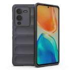 For vivo S15 Pro 5G Magic Shield TPU + Flannel Phone Case(Dark Grey) - 1