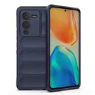 For vivo S15 Pro 5G Magic Shield TPU + Flannel Phone Case(Dark Blue) - 1