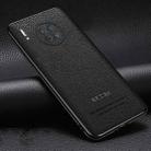 For Huawei Mate 30 Pro Pasted Leather Litchi Texture TPU Phone Case(Black) - 1